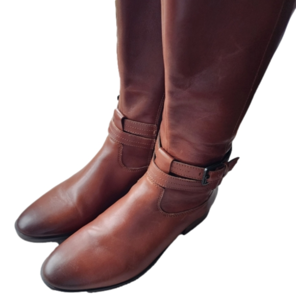 EUC Naturalizer Brown Reid Wide Calf Knee High Boot - Size 8.5 Wide - Picture 8 of 14